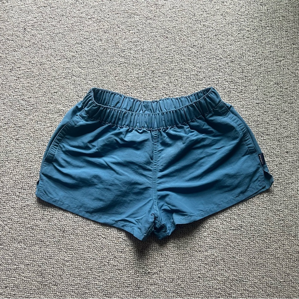 Patagonia Blue Athletic Shorts Soft Elastic Waistband
